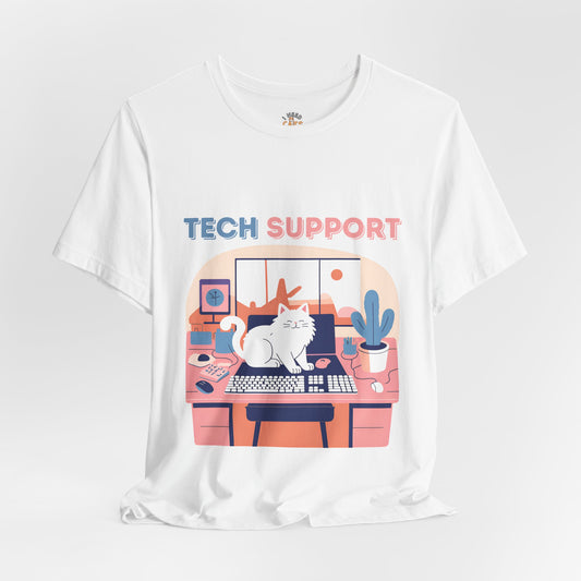 Tech Support Cat Tee